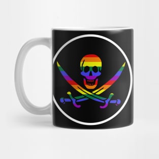 Pirate Rainbow Pride Flag Mug
